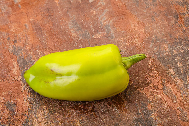 Tasty Green Bell Bulgarian pepper isolated - Photo, Image