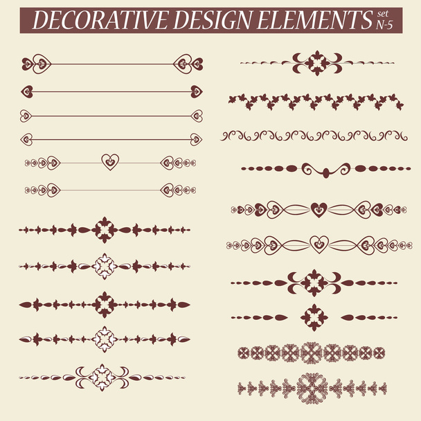 Decorative elements - Wektor, obraz