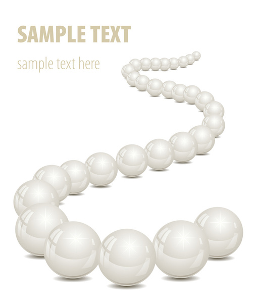 Backgruon vith pearls - Vector, Image