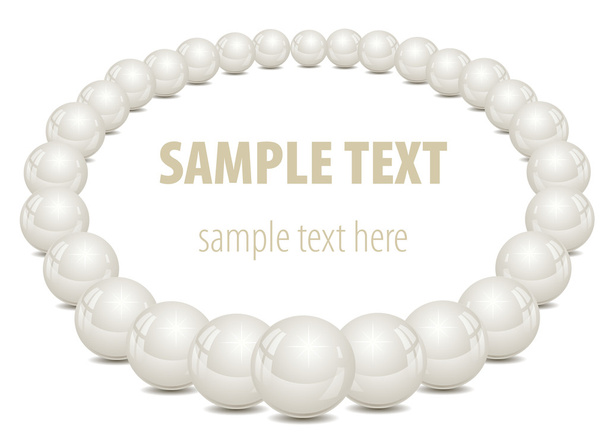 Backgruon vith pearls - Vector, Image