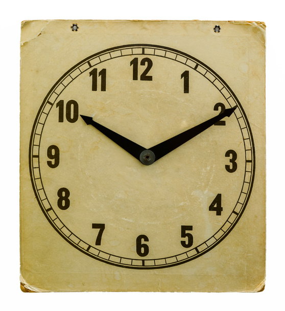 Time on old wall clock 10:10 - Φωτογραφία, εικόνα