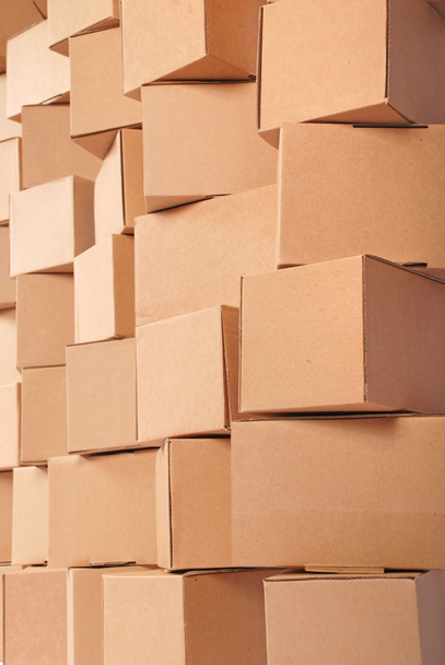 Cardboard boxes background - Photo, Image