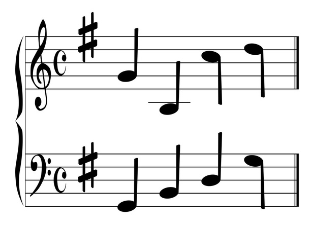hudební akord - Vektor, obrázek