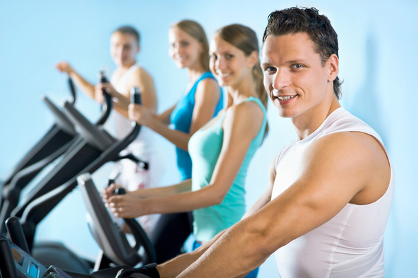 People on the treadmill. Fitness - Photo, Image