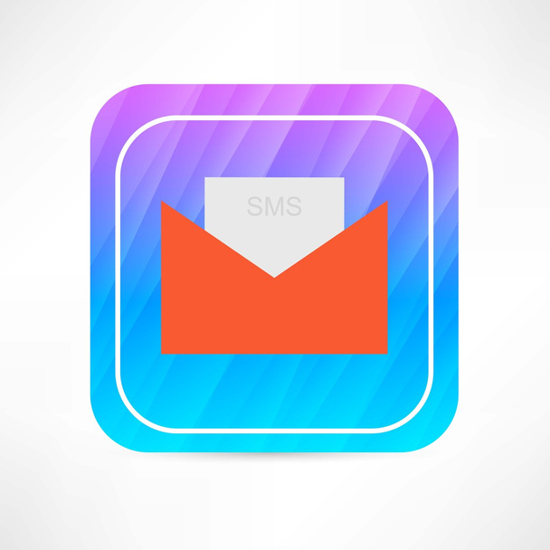 sms envelop icon - Vector, Imagen