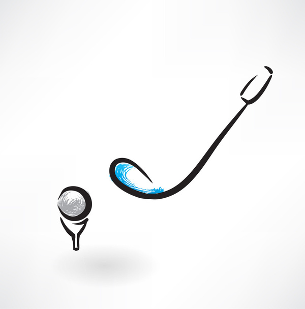golf icon - Vector, afbeelding