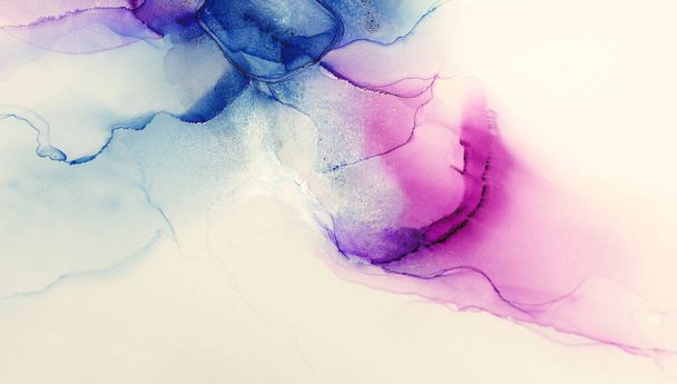 Abstrakte bunte Hintergrund, Tapete. Mischen von Acrylfarben. Moderne Kunst. Marmorstruktur. Alkohol Tinte Farben transluzent - Foto, Bild