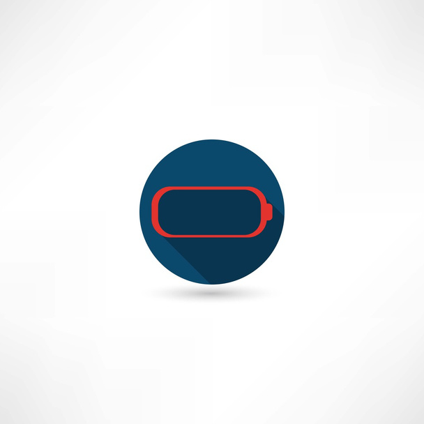 low battery icon - Vetor, Imagem