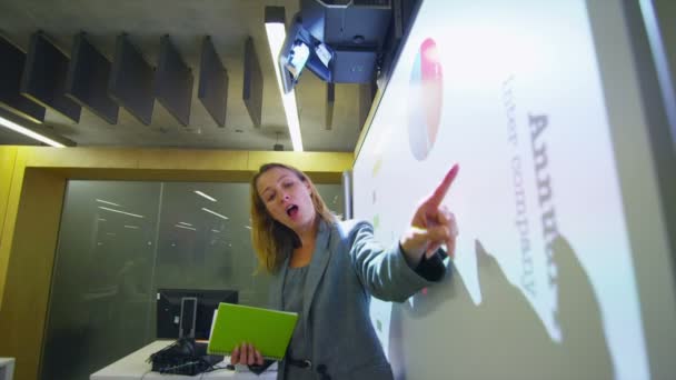 Teacher explaining subject to students - Felvétel, videó