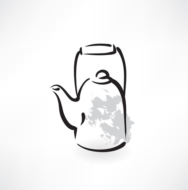 teapot grunge icon - Vektor, obrázek