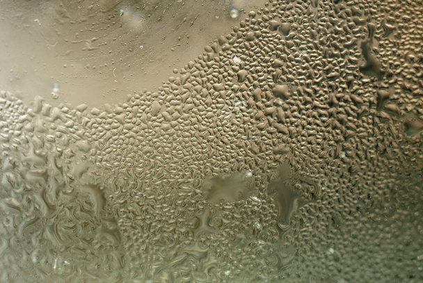 Macro of the condensation on a glass. - Photo, Image