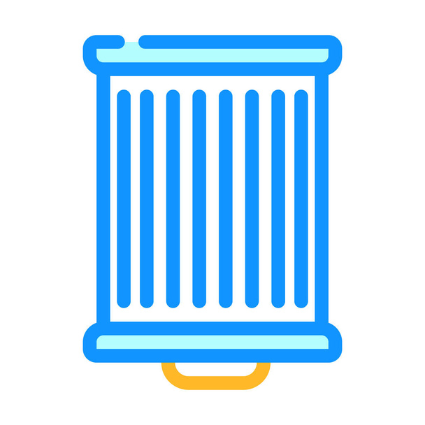 filtro aria pulizia parte colore icona vettoriale illustrazione - Vettoriali, immagini