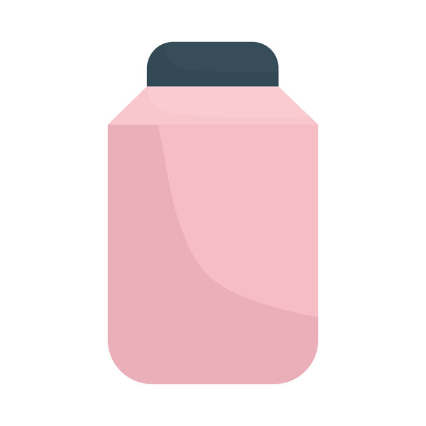 botella de jabón rosa sobre un fondo blanco - Vector, imagen