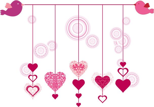 Valentine's day card. - Vetor, Imagem