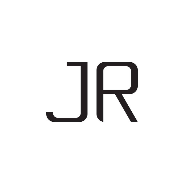 jr initial letter vector logo icon - Vector, Image
