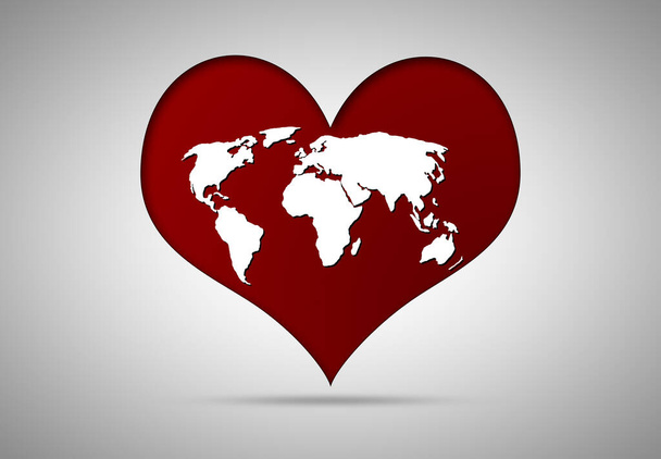 Hintergrund zum Valentinstag. Konzept menschlicher Emotionen, Liebe, Beziehungen und romantischer Ferien. 3D-Illustration - Foto, Bild