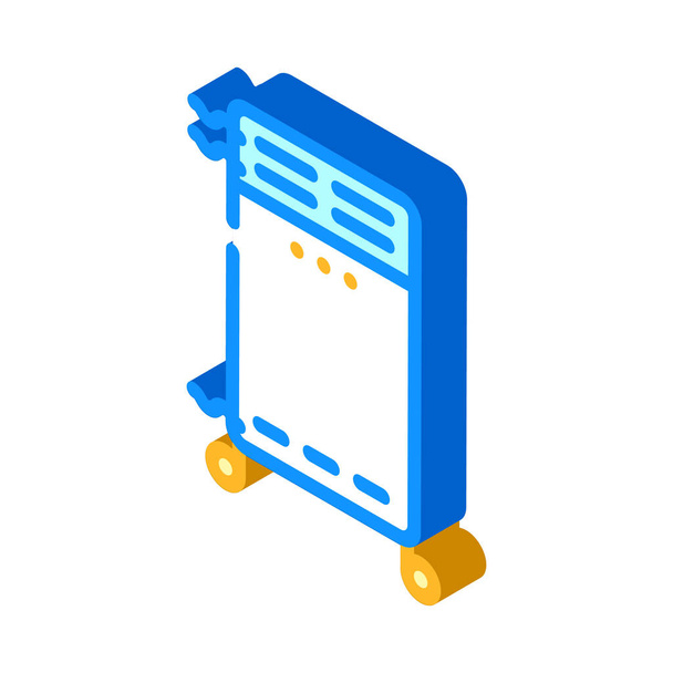 mobile floor filter isometric icon vector illustration - Vector, Image