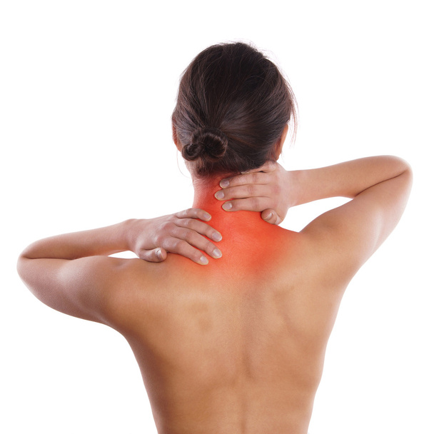 neck pain - Foto, afbeelding