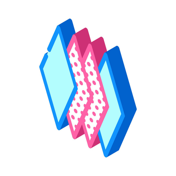 couches de lingette icône isométrique illustration vectorielle - Vecteur, image