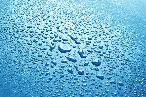 Blue water drops - Photo, Image