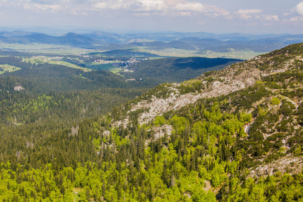 Landscape of Durmitor national park, Montenegro. - Fotoğraf, Görsel