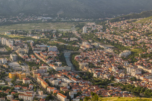 Aerial view of Mostar. Bosnia and Herzegovina - Zdjęcie, obraz