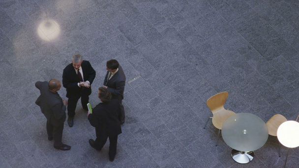 Businessmen talking together - Footage, Video