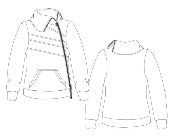 Hand Drawn sports jacket - Vetor, Imagem