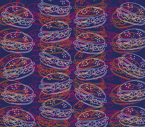 Burger background - Vektor, kép
