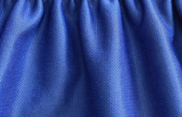 primer plano de textura y fondo de tela azul - Foto, imagen