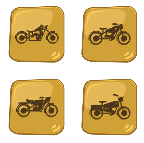 Motorrad-Ikone - Vektor, Bild