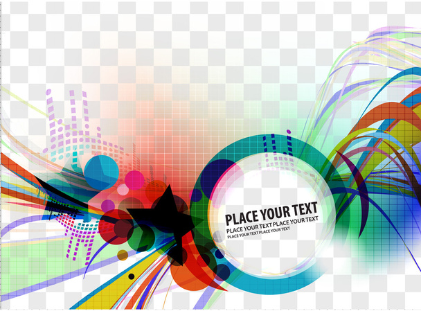 abstraktní barevný banner design - Vektor, obrázek