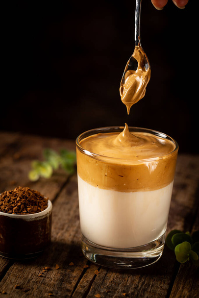 Dalgona Coffee, trendy drink - Photo, Image
