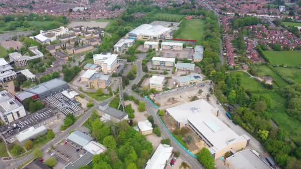 Imágenes aéreas de la gran Universidad de York en la ciudad de York en North Yorkshire, Reino Unido Institución académica de enseñanza e investigación, fundada en 1963, con un moderno campus colegios edificios - Imágenes, Vídeo