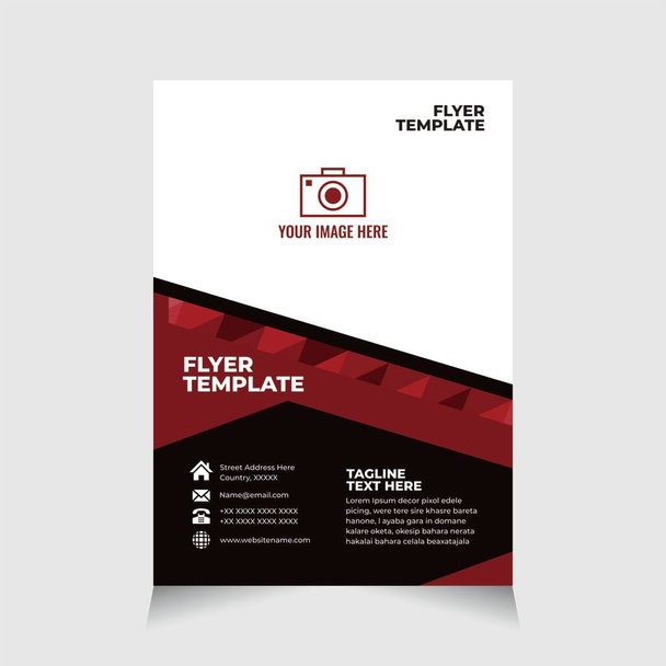 Flyer, flyer template, flyer business, flyer corporate, brochure, brochure template, enz. - Vector, afbeelding