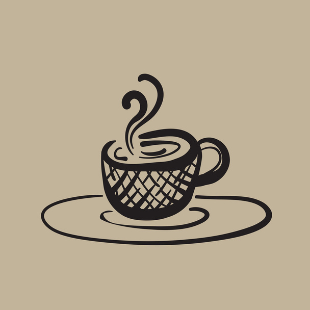 Coffee Cup Sketch - Vector, Image
