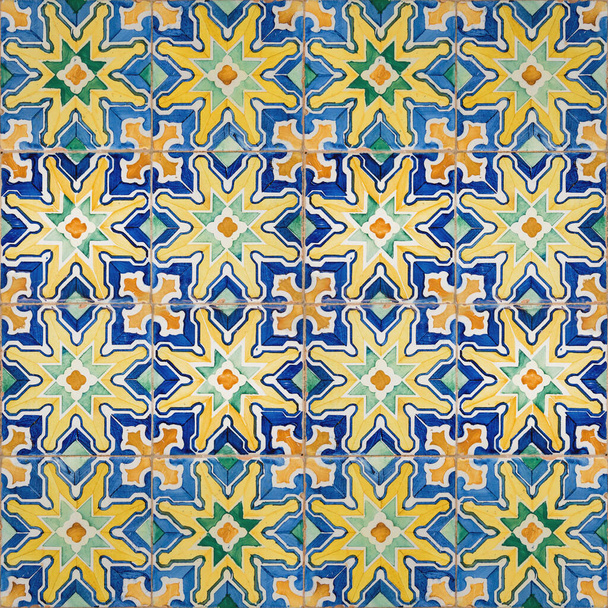 seamless pattern made of vintage tiles - Photo, Image