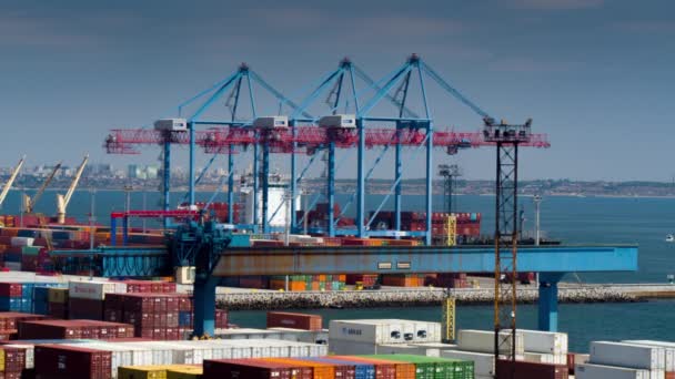 Logistik und Transport von Containern - Filmmaterial, Video