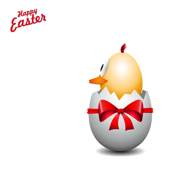 Funny Easter eggs chick - Wektor, obraz