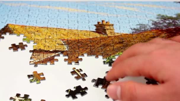 Puzzle-Spiel Vorschulerziehung - Filmmaterial, Video