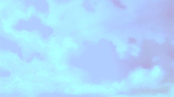 Cielo bello con nuvole sfondo artistico. Pittura artigianale Paesaggio - Vettoriali, immagini