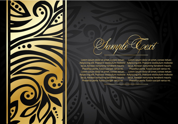 Decorative illustration with ornament - Vector, Image
