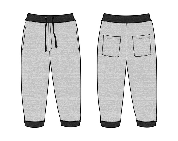 Vector illustration of Sweat casual pants - Vector, Image