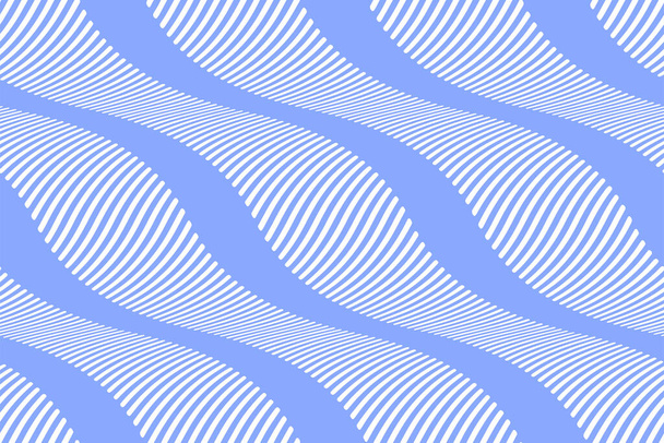 Full Seamless Background με κυματικές γραμμές Διάνυσμα. Μπλε υφή με κάθετες κυματικές γραμμές. Σχεδιασμός κάθετων γραμμών για εκτύπωση υφασμάτων μόδας και διακόσμησης. - Διάνυσμα, εικόνα