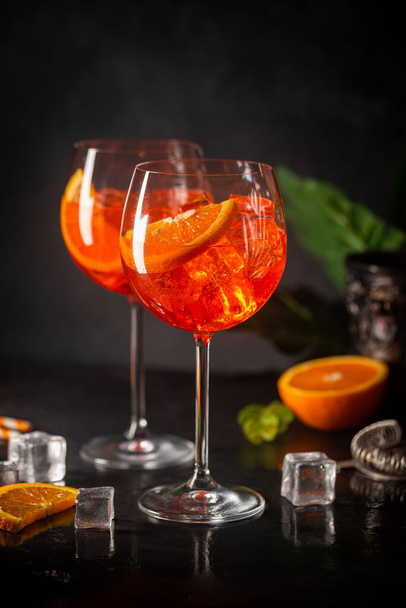Aperol spritz cocktail - Photo, Image