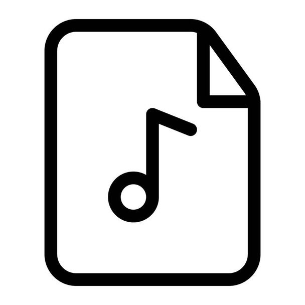 Musik zum Abspielen im MP3-Format - Vektor, Bild