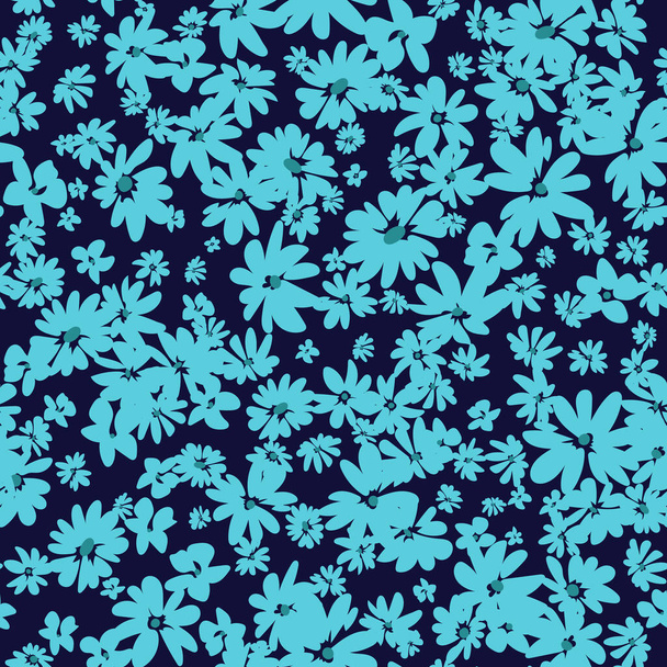 Seamless spring floral pattern with daisies - Вектор, зображення