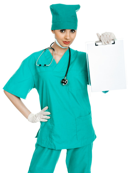 doctor with a clipboard - Фото, зображення