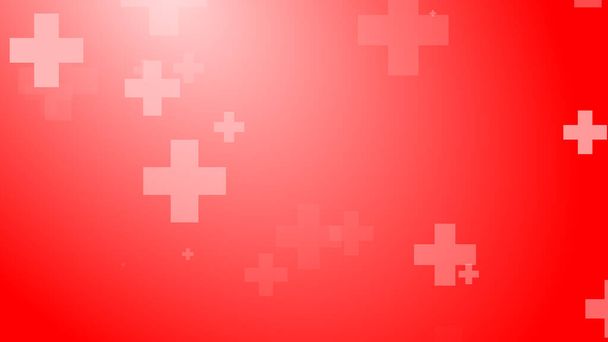 Santé médicale rouge fond motif croix. Résumé soins de santé avec concept d'urgence. - Photo, image