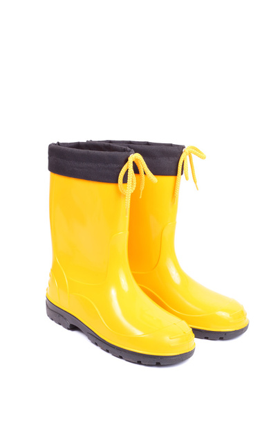 Yellow rubber shoes - Φωτογραφία, εικόνα
